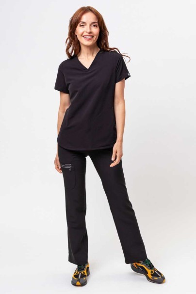 Women's Healing Hands scrubs set (Skyler top, Nisha trousers) black-1