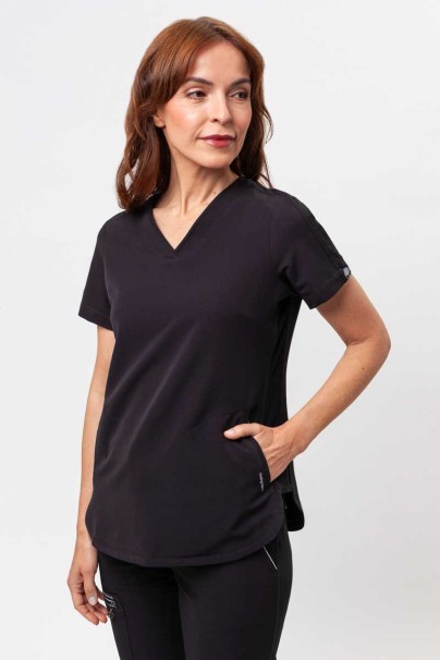 Women's Healing Hands Skyler scrub top black-1