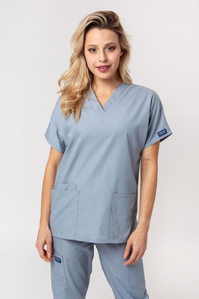 Women’s Cherokee Originals V-Neck scrub top grey-1