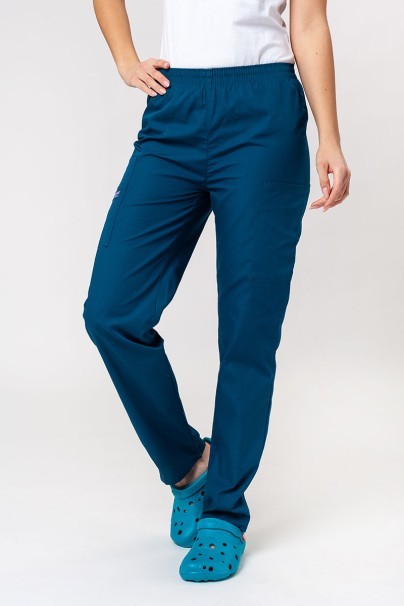 Women’s Cherokee Originals Natural Rise scrub trousers caribbean blue-1