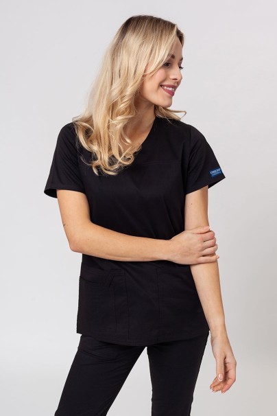 Women’s Cherokee Core Stretch scrub top black-1