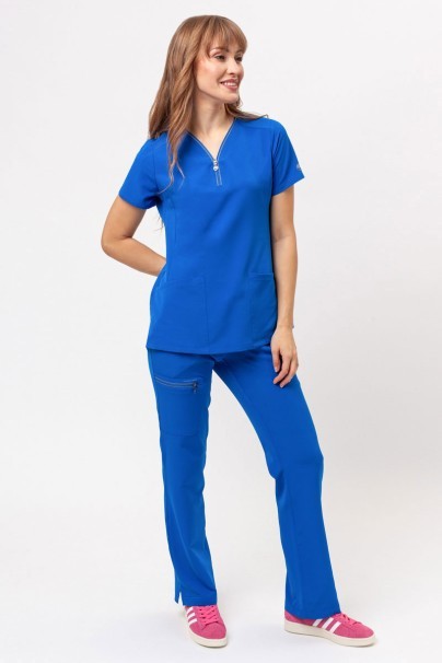 Women's Healing Hands scrubs set (Sonia top, Nisha trousers) royal blue-1