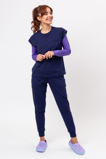 Women's Cherokee Achieve scrubs set navy-1