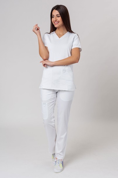 Women's Cherokee Revolution scrubs set (Soft top, Cargo trousers) white-1