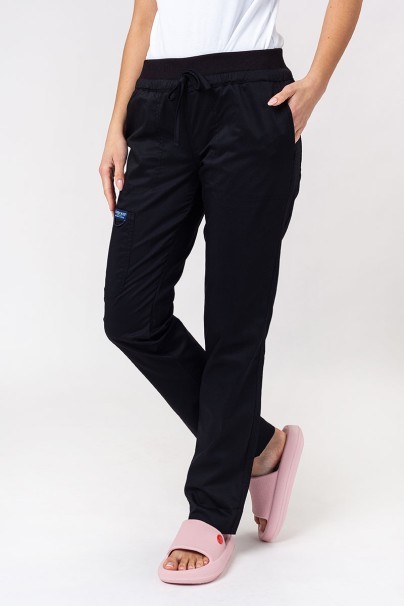 Women’s Cherokee Revolution scrub cargo trousers black-1