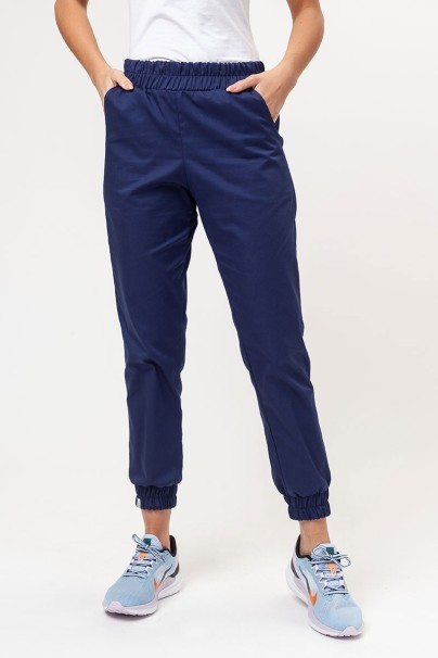 Women's Sunrise Uniforms Easy FRESH jogger scrub trousers navy-1