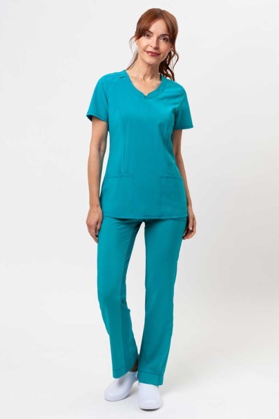 Women's Cherokee Infinity scrubs set teal blue-1