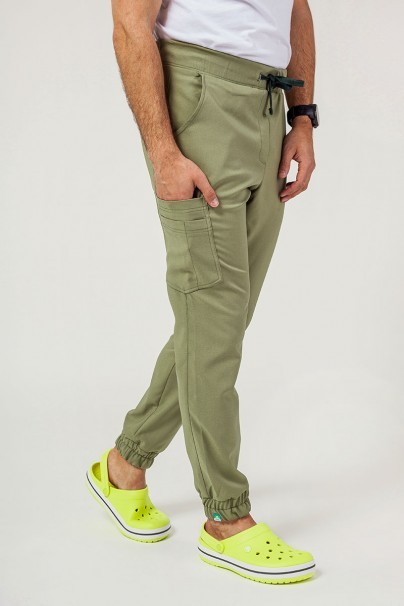 Men's Sunrise Uniforms Premium Select jogger scrub trousers olive-1