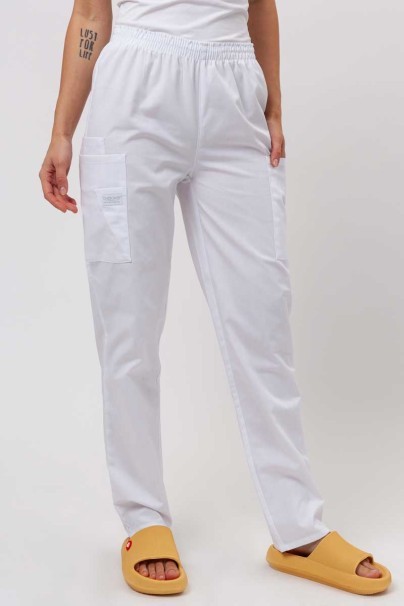 Women’s Cherokee Originals Natural Rise scrub trousers  white-1