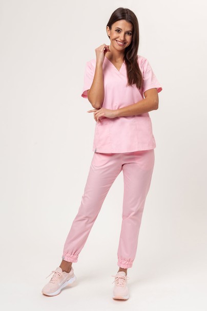 Women's Sunrise Uniforms Basic Jogger FRESH scrubs set (Light top, Easy trousers)  blush pink-1