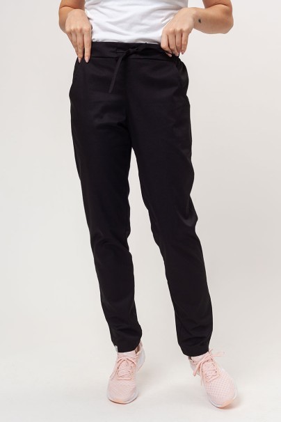 Women's Sunrise Uniforms Basic Regular FRESH scrub trousers black-1