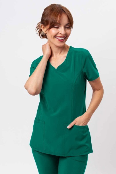 Women's Cherokee Infinity Round Neck scrub top green-1