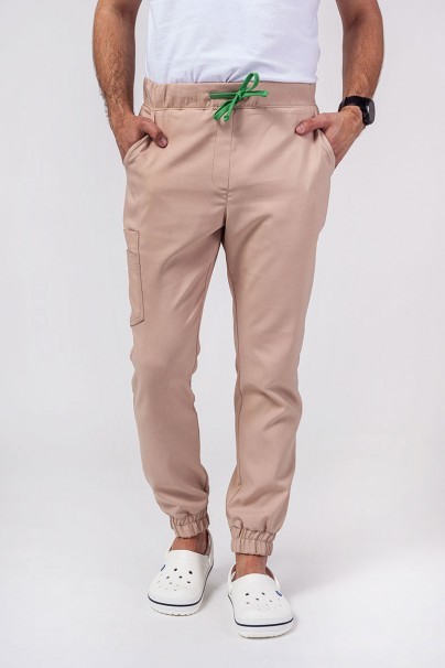 Men's Sunrise Uniforms Premium Select jogger scrub trousers khaki-1
