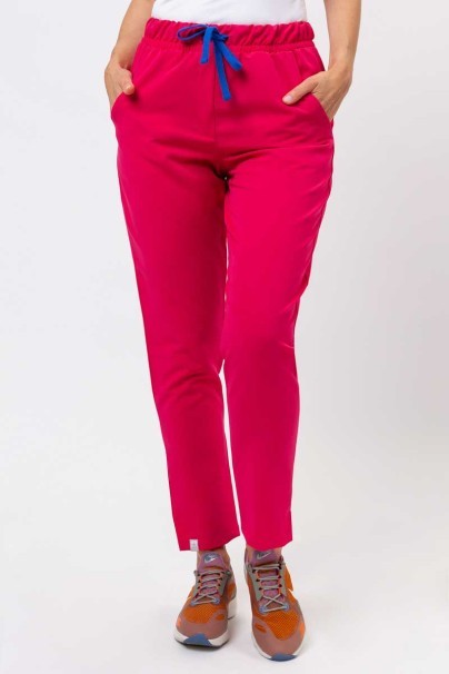 Women's Sunrise Uniforms Premium Pride scrub trousers raspberry-1