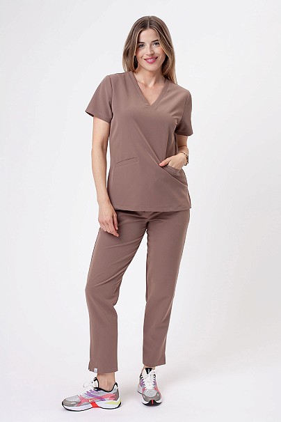 Women's Sunrise Uniforms Premium Pride scrubs set cappuccino