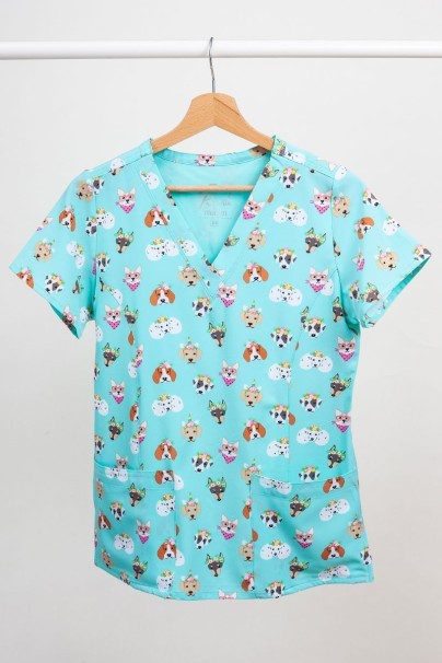 Women’s Maevn Prints scrub top Picture Perfect-1