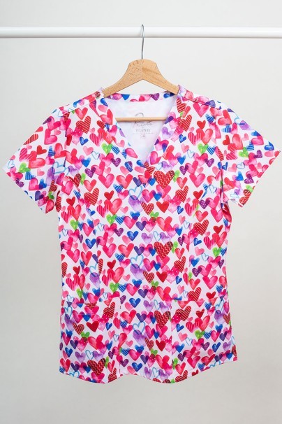 Women’s Maevn Prints scrub top One Love-1