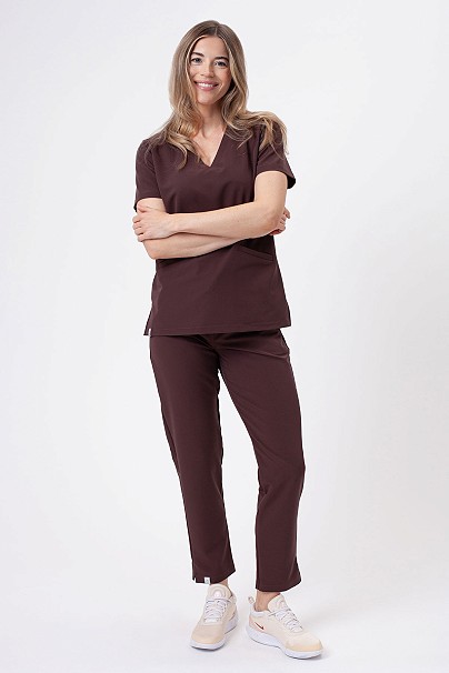 Women's Sunrise Uniforms Premium Pride scrubs set choco