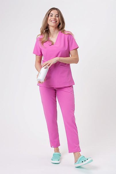 Women's Sunrise Uniforms Premium Pride scrubs set pink