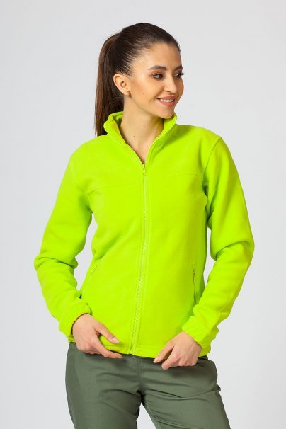 Women’s Malfini Fleece top lime punch-1