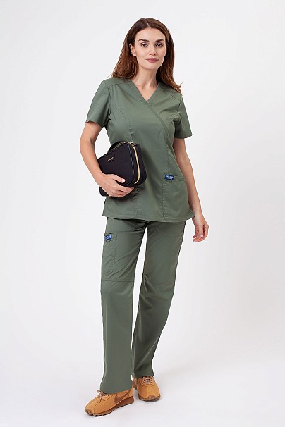 Women's Cherokee Revolution Straight scrubs set olive