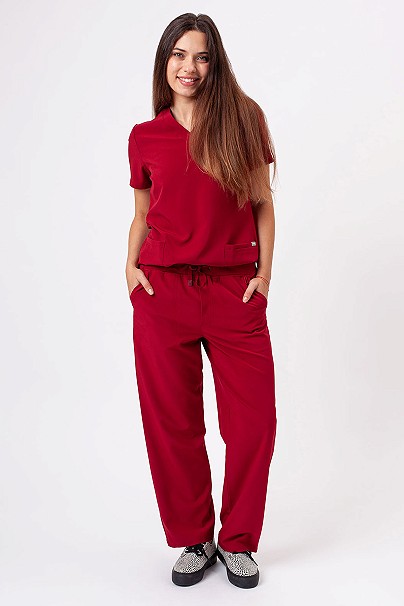 Women's Sunrise Move Zen scrub set burgundy
