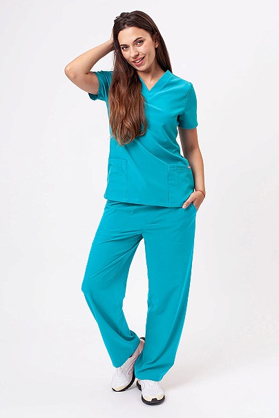 Women's Sunrise Move Zen scrub set teal blue