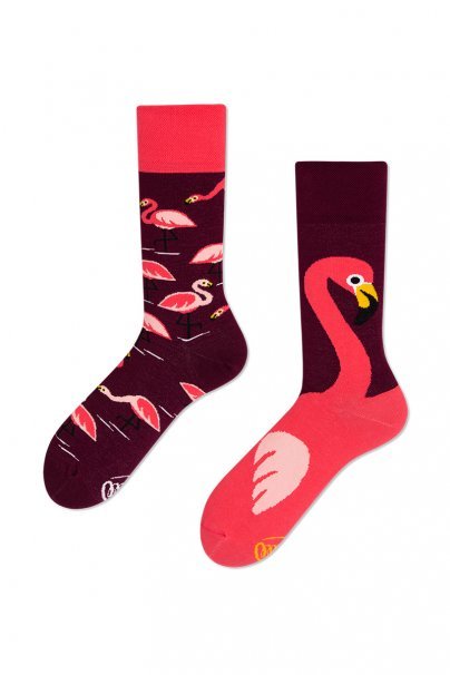 Pink Flamingo COLOURFUL SOCKS – MANY MORNINGS-1