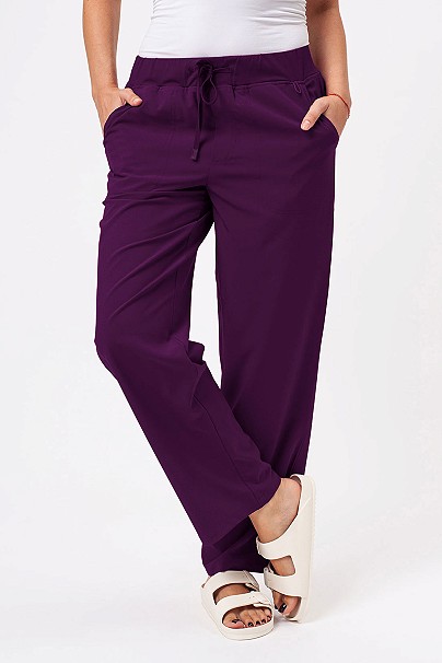 Women's Sunrise Move Zen scrub trousers eggplant