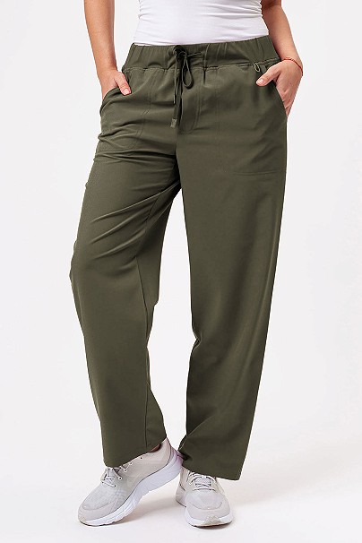Women's Sunrise Move Zen scrub trousers olive