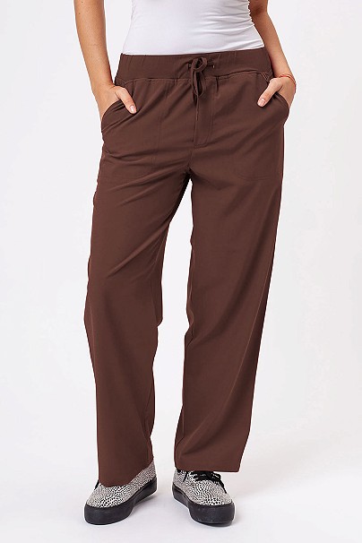 Women's Sunrise Move Zen scrub trousers coffe