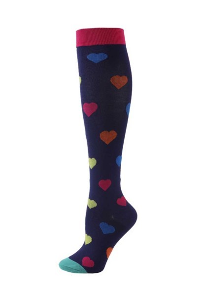Uniforms World Care compression socks purple love-1