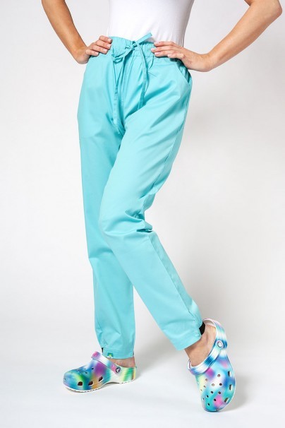 Women's Sunrise Uniforms Active Loose scrub trousers aqua-1