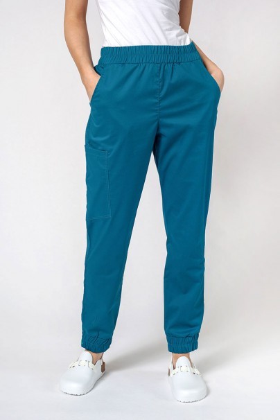 Women’s Sunrise Uniforms Active Air jogger scrub trousers caribbean blue-1