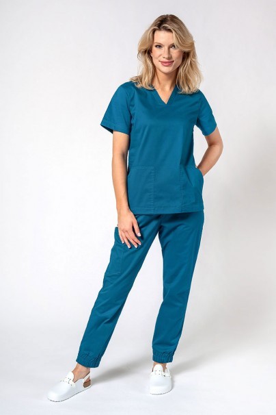 Men's Sunrise Uniforms Active III scrubs set (Bloom top, Air trousers) caribbean blue-1