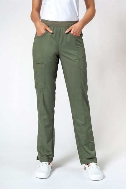 Women's Maevn EON Sporty & Comfy classic scrub trousers olive-1