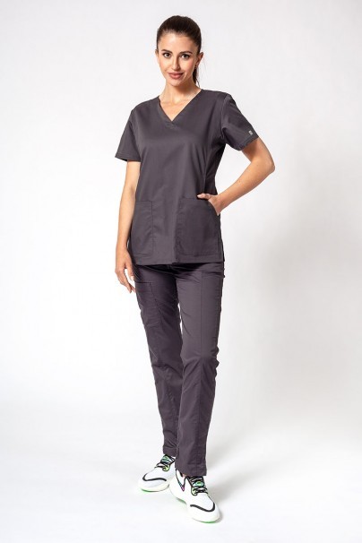 Women's Maevn EON Sport Sporty & Comfy classic scrubs set charcoal-1