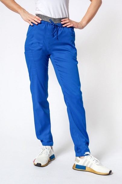 Women's Maevn Matrix Semi-jogger scrub trousers royal blue-1