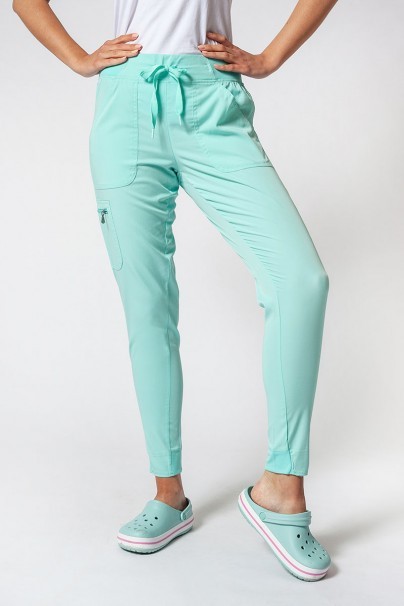 Women’s Adar Uniforms Ultimate Yoga jogger scrub trousers aqua-1