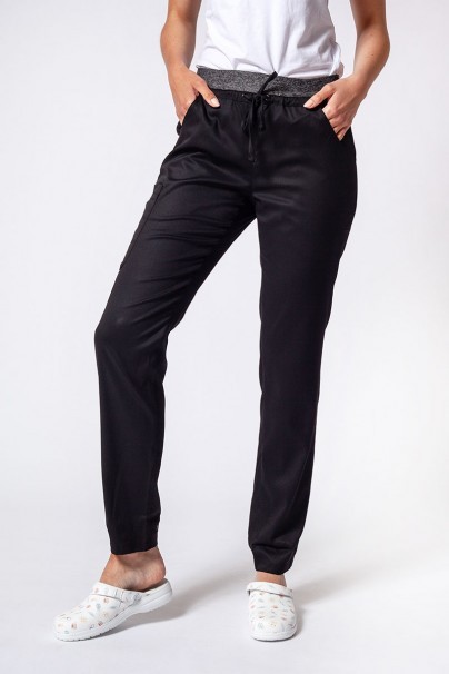 Women's Maevn Matrix Semi-jogger scrub trousers black-1