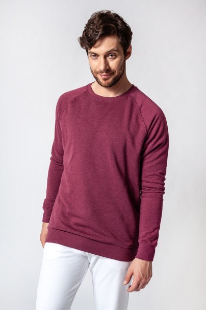 Men’s Malifni Merger sweatshirt red plum melange-1