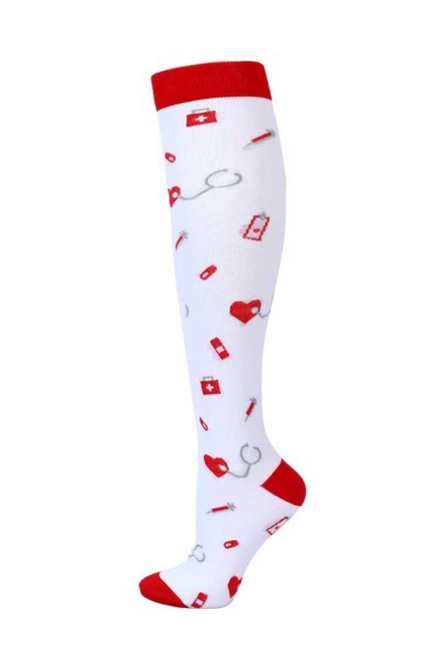 Uniforms World Care compression socks white syringe-1