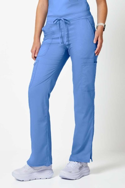 Women's Cherokee Revolution Flare Leg scrub trousers ceil blue