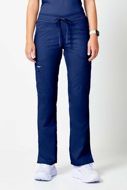 Women's Cherokee Revolution Flare Leg scrub trousers navy