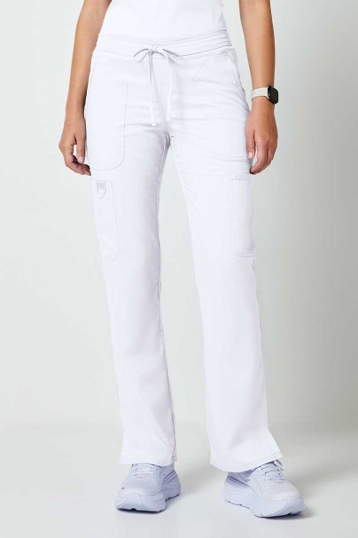 Women's Cherokee Revolution Flare Leg scrub trousers white