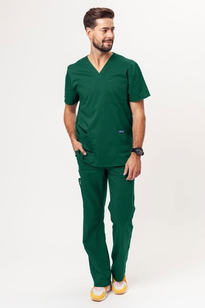 Men's Cherokee Revolution scrubs set (V-neck top, Fly Cargo trousers) hunter green