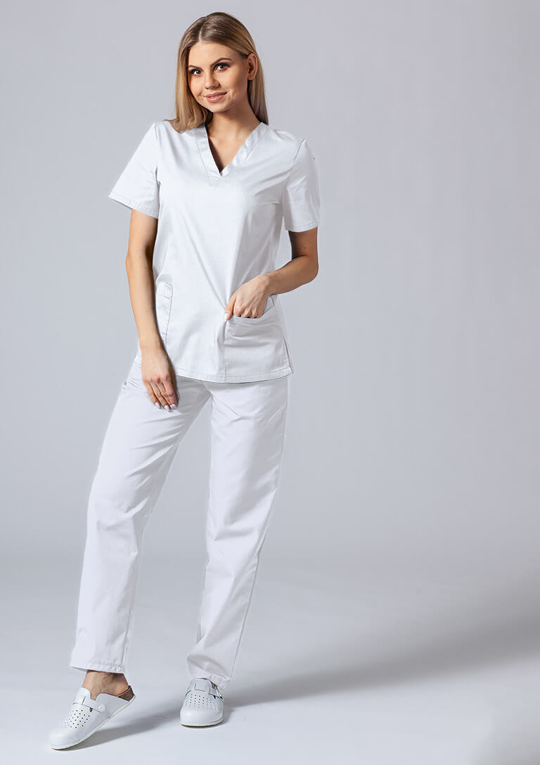 Women’s Sunrise Uniforms Basic Classic scrubs set (Light top, Regular trousers)